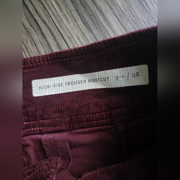 Pilcro and the Letterpress Purple Boot Cut Corduroy Pants - Picture 6 of 10